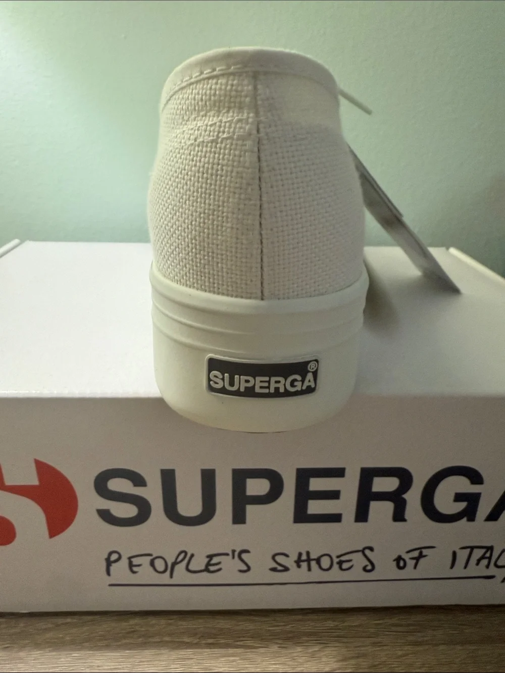 Superga White Women's 2790 Platform Sneakers With Box